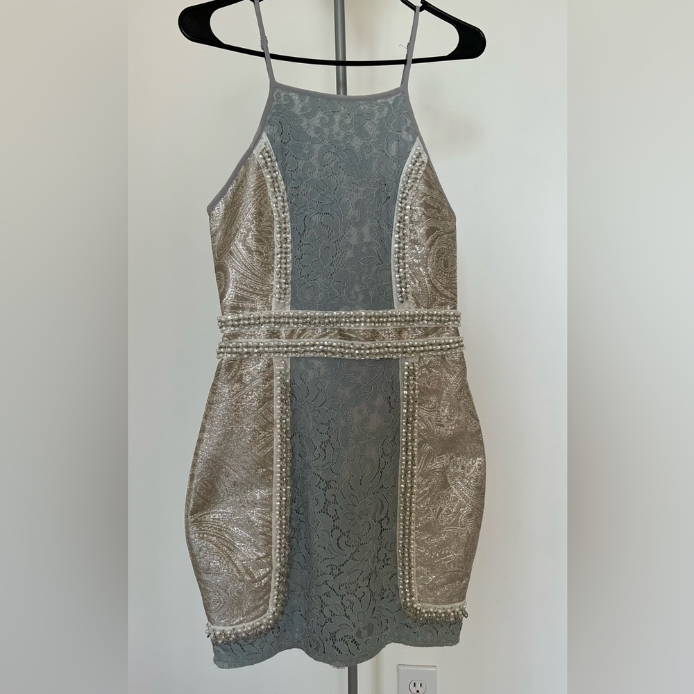 Pearls embellished dress